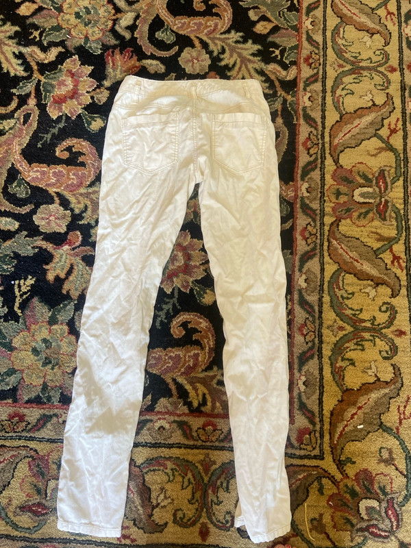 Creme Corduroy Jeans 4