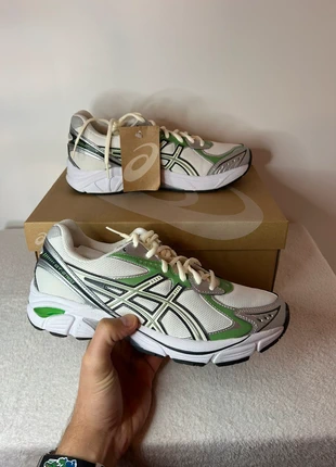 Asics GT-2160 Cream/Bamboo - Taille 41,5 - Blanc/Vert - État impeccable, merk: Asics, staat: Nieuw met prijskaartje, maat: 41.5, € 90,00, € 95,20 inclusief Kopersbescherming