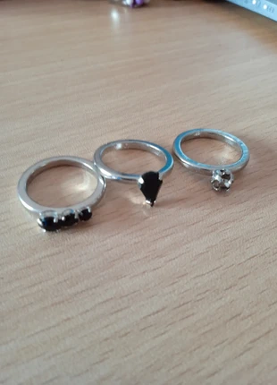 Kit anillos "The dark side" Bisutería, marque: Local, état: Très bon état, taille: Ajustable, 1,00 €, 1,75 € Protection acheteurs incluse