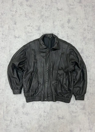 Black Leather Bomber Jacket Made in Italy Y2K Top Gun Aviator Vintage 80s Oversized, marca: Vintage Dressing, estado: Muy bueno, tamaño: XL, 34,99 €, 37,44 € Protección al comprador incluida