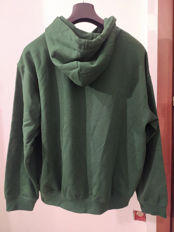 Felpa con cappuccio verde XL H&M, relaxed fit, uomo 3