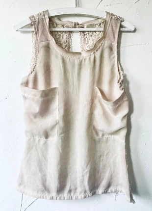 Uldahl | Negligee | Top | Spitze | beige | Größe 36 |, merk: Uldahl, staat: Goed, maat: S / 36 / 8, € 10,00, € 11,20 inclusief Kopersbescherming