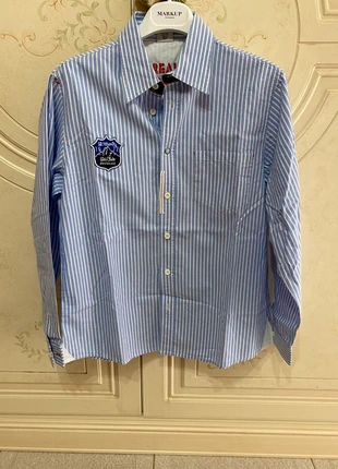 Camicia bimbo a righe in cotone , marke: pixel, zustand: Sehr gut, größe: 14 Jahre / 164, 8,00 €, 9,10 € inklusive Vinted-Käuferschutz