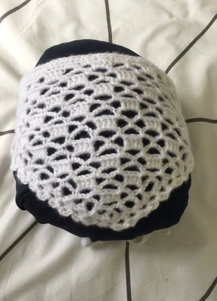 Bandana laine blanc crochet, marke: Fait Main, zustand: Neu, größe: Einheitsgröße, 8,00 €, 9,10 € inklusive Vinted-Käuferschutz