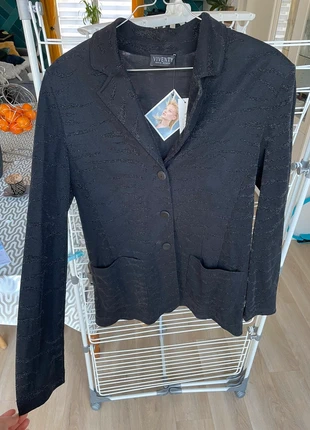 Veste noir brillante, marca: Viventy, estado: Novo com etiquetas, tamanho: L / 40 / 12, €2.00, €2.80 inclui Proteção do Comprador