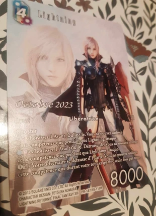 Carte Lightning PR-147 18-117H FFTCG promo fr nf card, merk: Square Enix, staat: Heel goed, € 2,10, € 2,91 inclusief Kopersbescherming