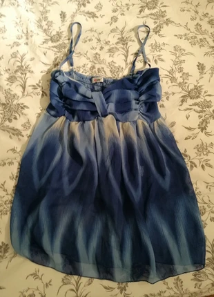 Haut bleu, bretelles réglables , merk: Mixray, staat: Goed, maat: M / 38 / 10, € 4,00, € 4,90 inclusief Kopersbescherming