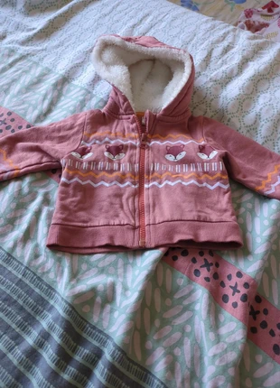 Gilet à capuche terracotta 3 mois, brand: P'tit Bisou, condition: Very good, size: 1-3 months / 56 cm, €1.50, €2.28 includes Buyer Protection