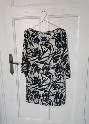 Robe imprimé bleu et blanc, marca: Solange, estado: Muy bueno, tamaño: S / 36 / 8, 7,00 €, 8,05 € Protección al comprador incluida