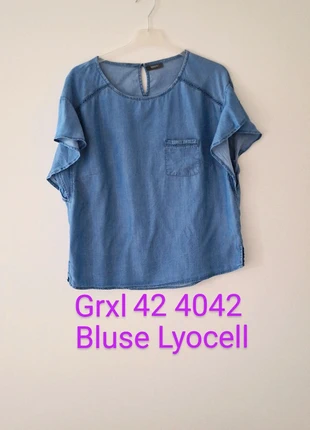 100%Lyocell 🌹Bluse 🌹Gr xl42🌹Cut out 🌹Stickerei 🌹Blau 🌹, merk: Yessica, staat: Heel goed, maat: XL / 42 / 14, € 11,00, € 12,25 inclusief Kopersbescherming