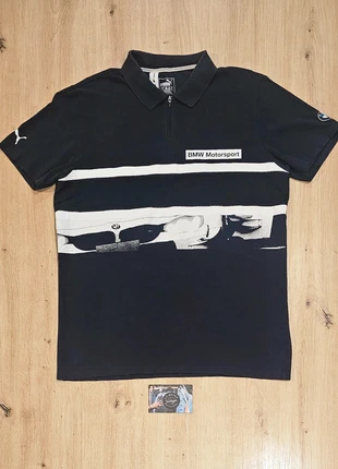 Puma Polo gráfico BMW Motosport Team, marca: Puma x BMW Motorsport, estado: Muy bueno, tamaño: L, 25,00 €, 26,95 € Protección al comprador incluida