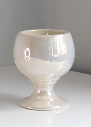 Bougie Élégante Nacrée sur Pied - Lumière Douce pour une Ambiance Subtile et Raffinée 🍷, état: Bon état, 8,90 €, 10,05 € Protection acheteurs (Pro) incluse