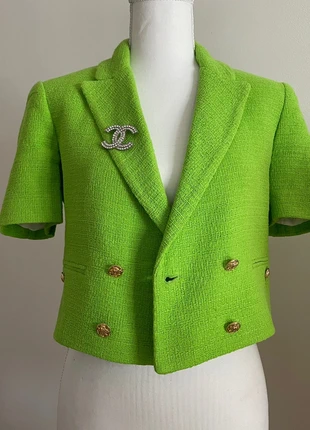 Veste blazer Zara cropped croisée taille XS, marque: Zara, état: Très bon état, taille: XS / 34 / 6, 60,00 €, 63,70 € Protection acheteurs incluse