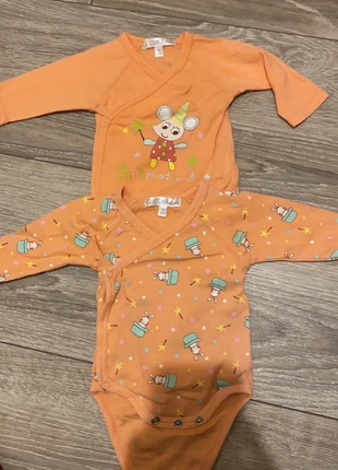 Lot de 2 bodys, marke: Kitchoun, zustand: Gut, größe: 1-3 Monate / 56, 1,00 €, 1,75 € inklusive Vinted-Käuferschutz