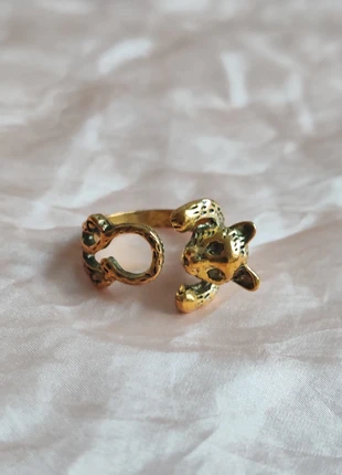 Bague Dorée  très belle  a Motif de petit animal très mignon, condizioni: Nuovo senza cartellino, taglia: 15,7 mm Ø / 9,5, €3.25, €4.11 include la Protezione acquisti