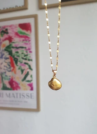 🌟 coquillage doré 🌟 acier inoxydable 🌊, état: Neuf sans étiquette, 8,00 €, 9,10 € Protection acheteurs (Pro) incluse