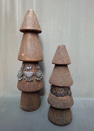 Mooie houten nordic kerstbomen set met sierraad - 2 stuks, état: Neuf sans étiquette, 24,95 €, 26,90 € Protection acheteurs (Pro) incluse