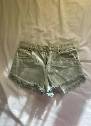 Shorts denim turquesa Pull&Bear, marca: Pull & Bear, estado: Muy bueno, tamaño: M / 38 / 10, 5,00 €, 5,95 € Protección al comprador incluida