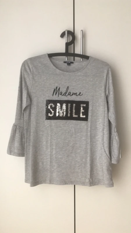 T shirt paillettes réversible madame têtue - photo numéro 2