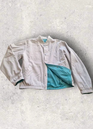 Veste reversible Obey velours cotellé blanc et bleu taille S, merk: Obey, staat: Heel goed, maat: S / 36 / 8, € 40,00, € 42,70 inclusief Kopersbescherming