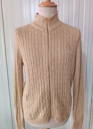 Pull torsadé Ralph Lauren brodé zip, marque: Ralph Lauren, état: Bon état, taille: L / 40 / 12, 35,00 €, 37,45 € Protection acheteurs incluse