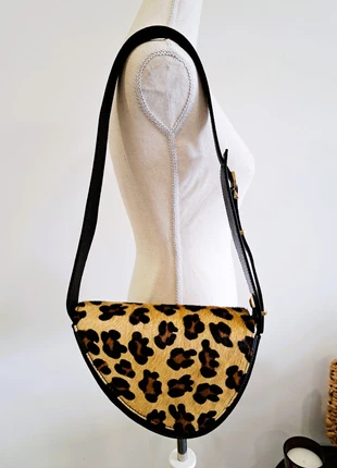 Carteira em pele preta com animal print leopardo 🐆 Borse in Pelle, marca: Borse in Pelle, estado: Novo sem etiquetas, €64.50, €68.43 inclui Proteção do Comprador