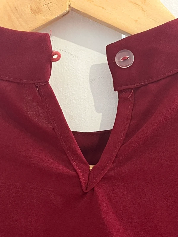 Blouse bordeaux S 36 - photo numéro 4