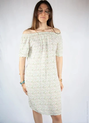 32DPR - Robe sur les épaules, à fleurs, rose, L, marque: sans marque, état: Très bon état, taille: L / 40 / 12, 14,99 €, 16,44 € Protection acheteurs (Pro) incluse