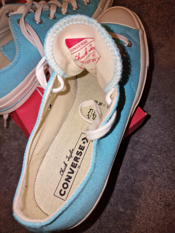 Bleached aqua converse hot sale