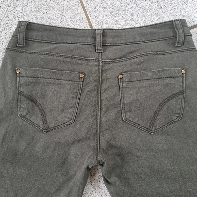 Dames broek. Grijs/groen 3