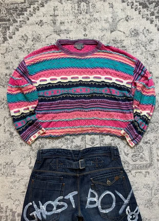 Sweat rose multicolore Paris Sport Club style Coogi crop à la taille M, marca: Vintage Dressing, estado: Muy bueno, tamaño: M / 38 / 10, 49,95 €, 53,15 € Protección al comprador Pro incluida