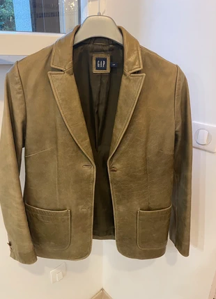 veste en cuir kaki gap taille s, marque: GAP, état: Très bon état, taille: S / 36 / 8, 23,00 €, 24,85 € Protection acheteurs incluse
