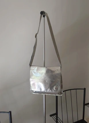 Sac cuir bandoulière argenté free lance style vintage, brand: FREE LANCE, condition: Very good, €99.00, €104.65 includes Buyer Protection