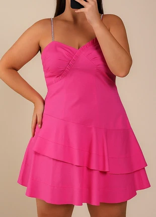 Vestito rosa shocking barbie girl - made in Italy, brand: Compagnia Italiana, condizioni: Ottime, taglia: L / IT 44 / EU 40, €17.00, €18.55 include la Protezione acquisti