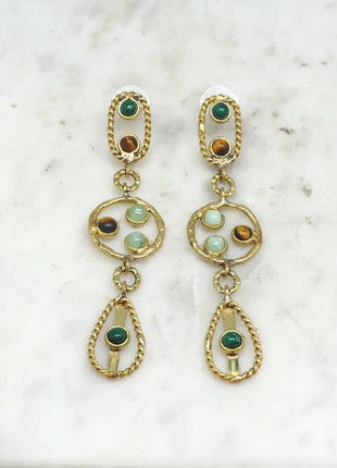 Boucles d’oreilles en laiton doré, plaqué or, marca: Niiki, estado: Muito bom, €80.00, €84.70 inclui Proteção do Comprador Pro