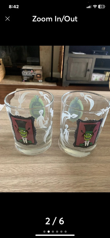 2009 Original Shag Design Vintage Disney The HauntedMansion Glasswares 2