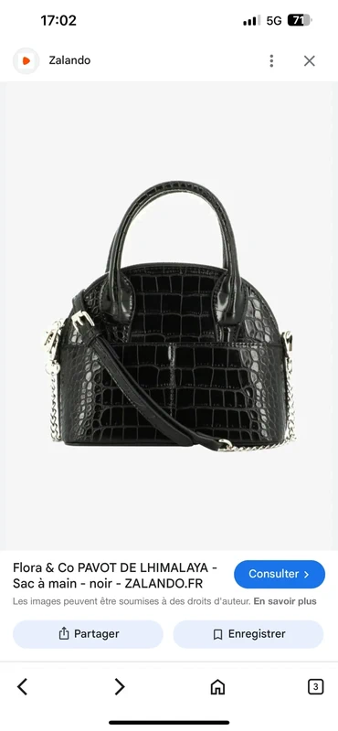 Sac Zara croco noir - photo numéro 7