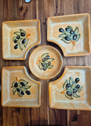 Service apéritif thème olive noir, marca: Rien, estado: Bom, €2.00, €2.80 inclui Proteção do Comprador