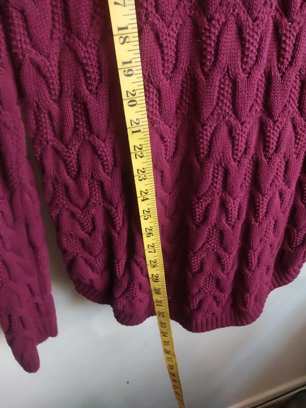 Xl burgundy sweater 100% cotton 4