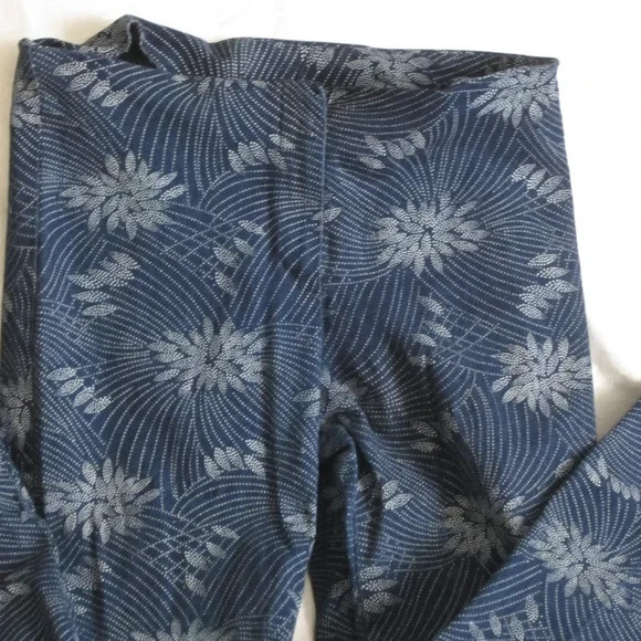 Tracy Evans Soft Cotton Blue/White Floral Pants ~ Size 9 2