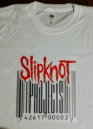 T-shirt M unisex Slipknot projects, marke: Fruit of the Loom, zustand: Neu, größe: M, 13,00 €, 14,35 € inklusive Vinted-Käuferschutz
