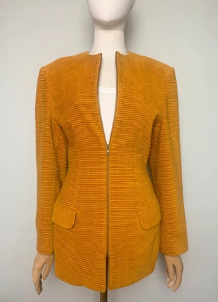Veste vintage Angelo Tarlazzi velours côtelé, moutarde, T. 38 #angelotarlazzi #veste #velours, merk: Angelo Tarlazzi, staat: Heel goed, maat: M / 38 / 10, € 59,00, € 62,65 inclusief Kopersbescherming Pro