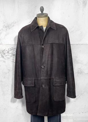 Vintage 90's true genuine suede leather trench coat camoscio cappotto vera pelle, marca: Vera Pelle, estado: Muito bom, tamanho: XXXL, €29.99, €32.19 inclui Proteção do Comprador