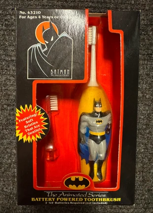 Batman TAS battery powered toothbrush(1992), marque: Janex, état: Neuf sans étiquette, 30,00 €, 32,20 € Protection acheteurs incluse
