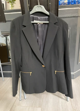Blazer Noir à Poches Dorées – Gérard Darel – Taille 44 (L), marque: Gerard Darel, état: Très bon état, taille: L / 40 / 12, 69,00 €, 73,15 € Protection acheteurs incluse
