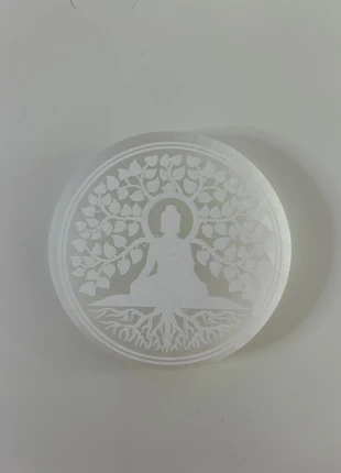 Arbre de vie avec bouddha en sélénite 10cm, marca: Nature & Decouvertes, estado: Muy bueno, 7,00 €, 8,05 € Protección al comprador incluida