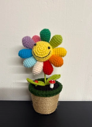 crochet sunflower with ladybird pot, condition: Very good, £8.80, £9.94 includes Buyer Protection Pro
