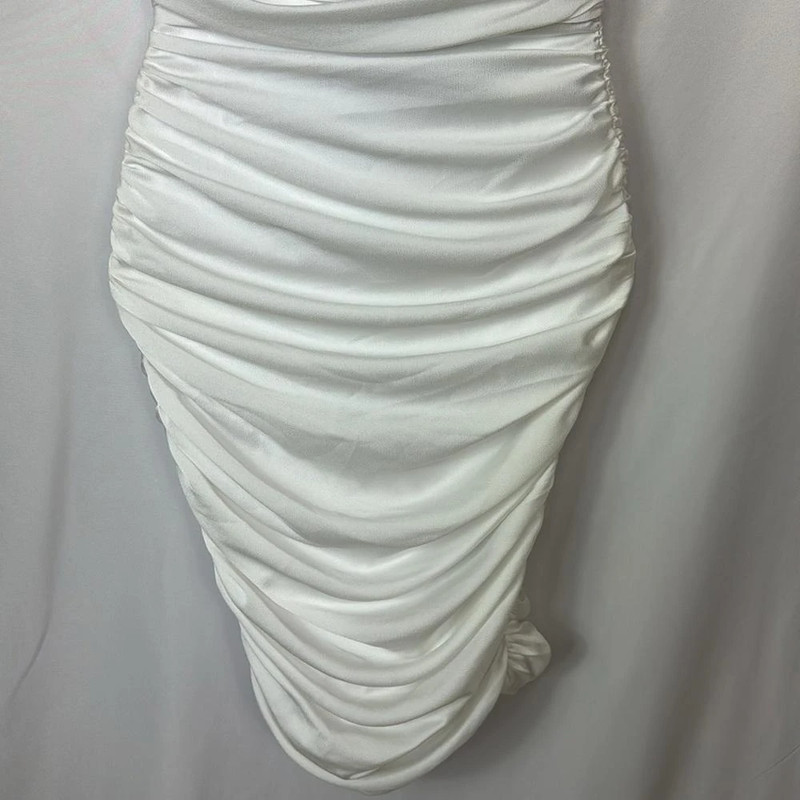 Nookie X Revolve Cooper Ruched Midi Dress White Size Xs 3