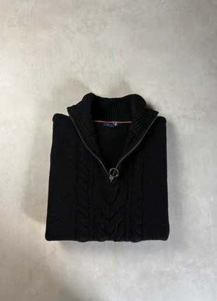 Pull Tommy Hilfiger Half zip 1/4 zip col camionneur | noir | Taille L SKU 1885, brand: Tommy Hilfiger, condition: Very good, size: L / 40 / 12, €18.00, €19.60 includes Buyer Protection