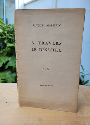 A travers le désastre. Jacques Maritain. Editions de Minuit 1942. Edition originale numérotée, condition: Good, €12.00, €13.30 includes Buyer Protection
